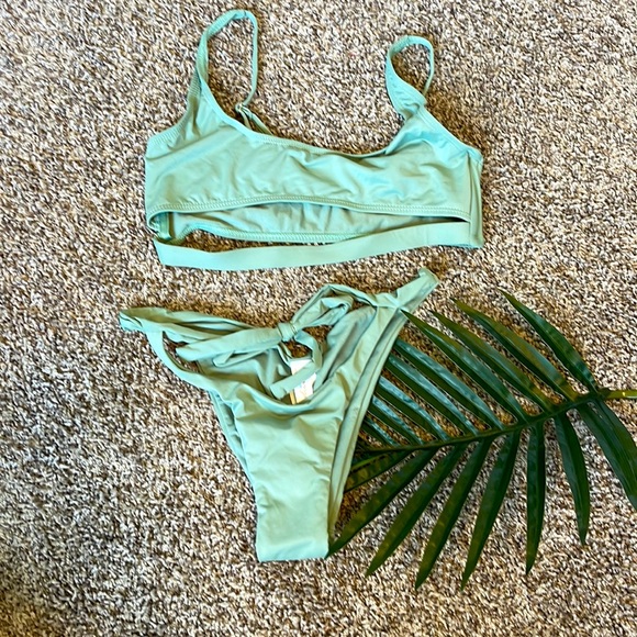 Sage Green Bikini Set In Green Bikini Set Green Bikini Bikini Set My